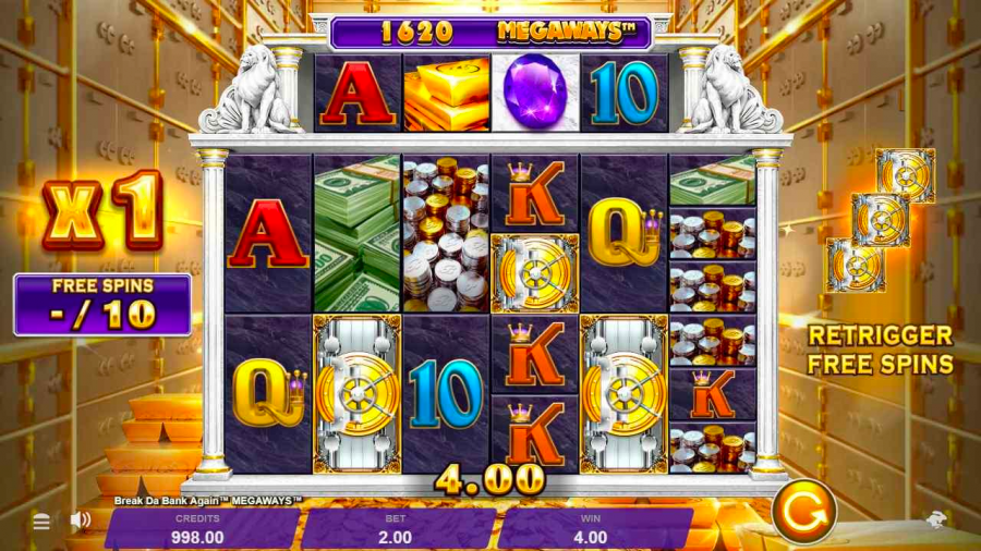 เกมสล็อต "Break da Bank Again"